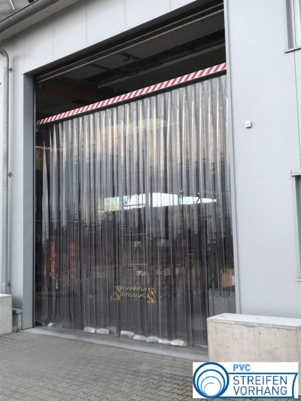 PVC Streifenvorhang glasklar