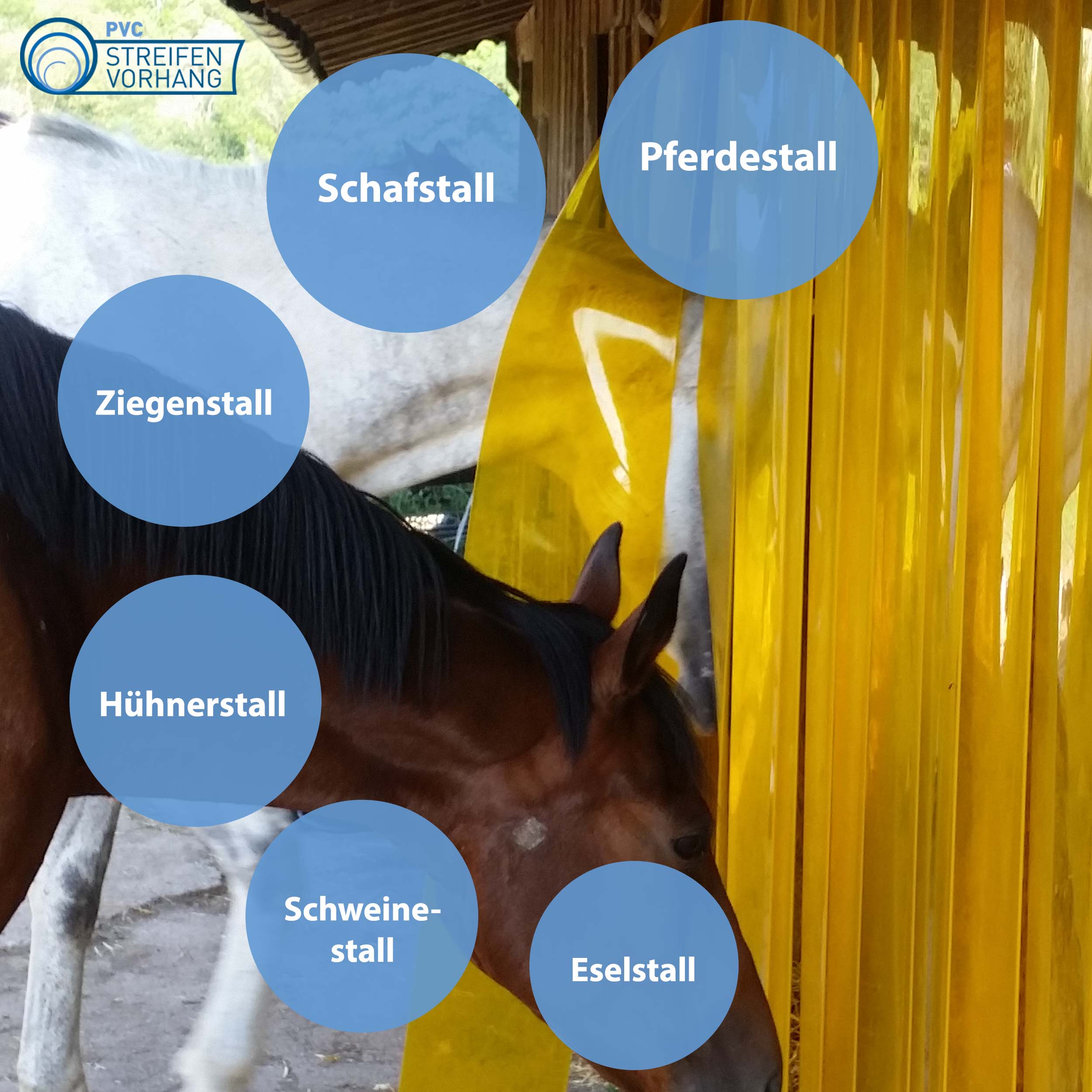 PVC Streifen Meterware STALLVORHANG – Bild 6