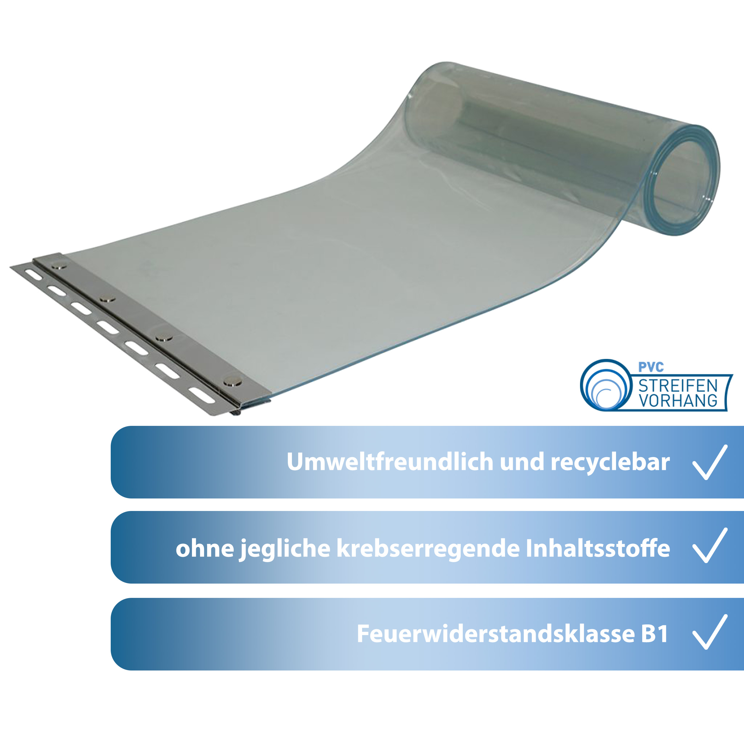 PVC Streifen Meterware FEUERHEMMEND – Bild 3