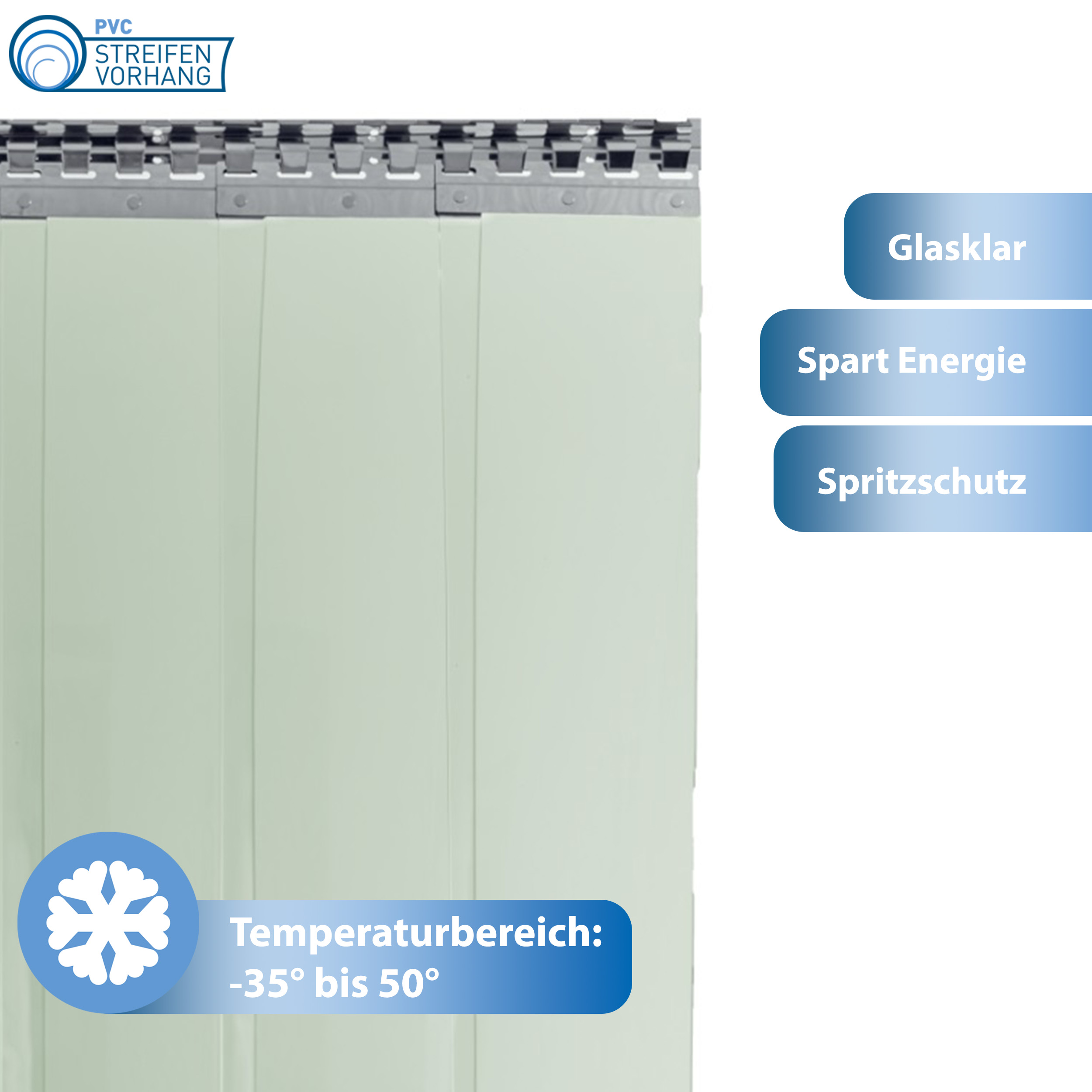 PVC Streifen Meterware FEUERHEMMEND – Bild 4
