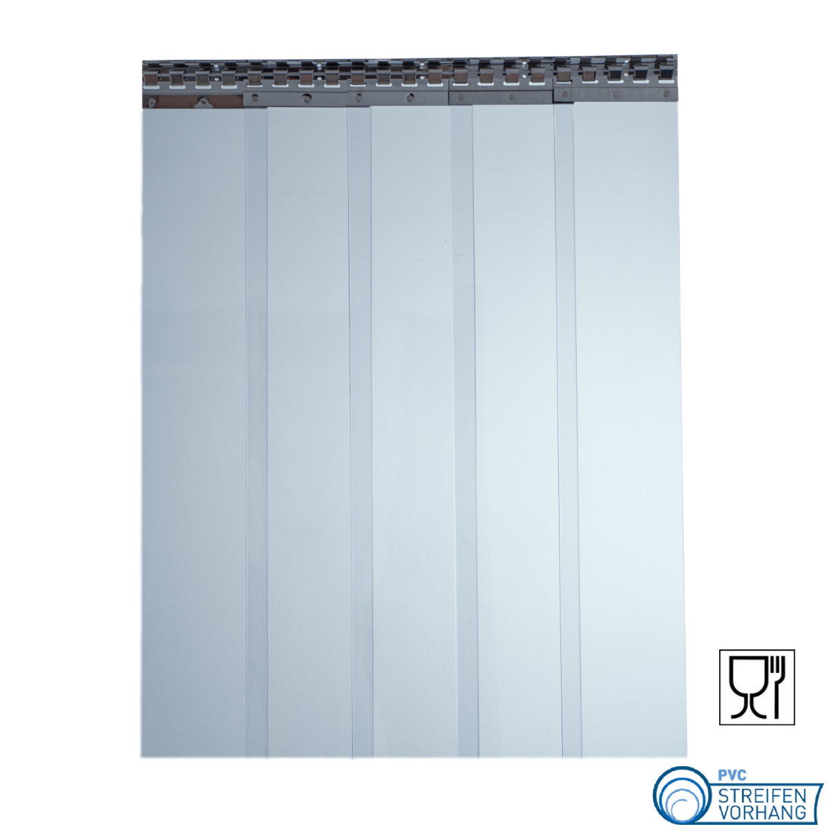 PVC Streifenvorhang Lebensmittelecht
