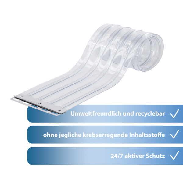 PVC Vorhang Ersatzstreifen Gerippt