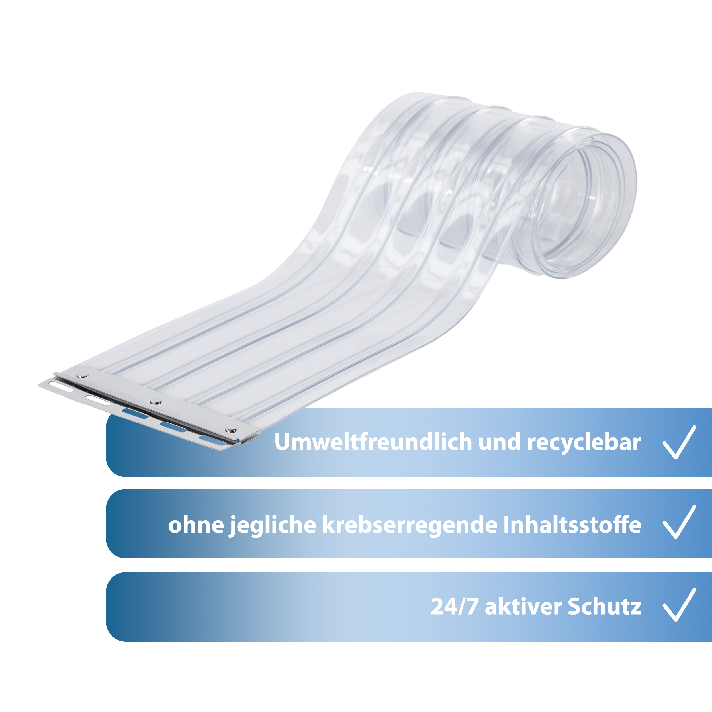 PVC Vorhang Ersatzstreifen Gerippt