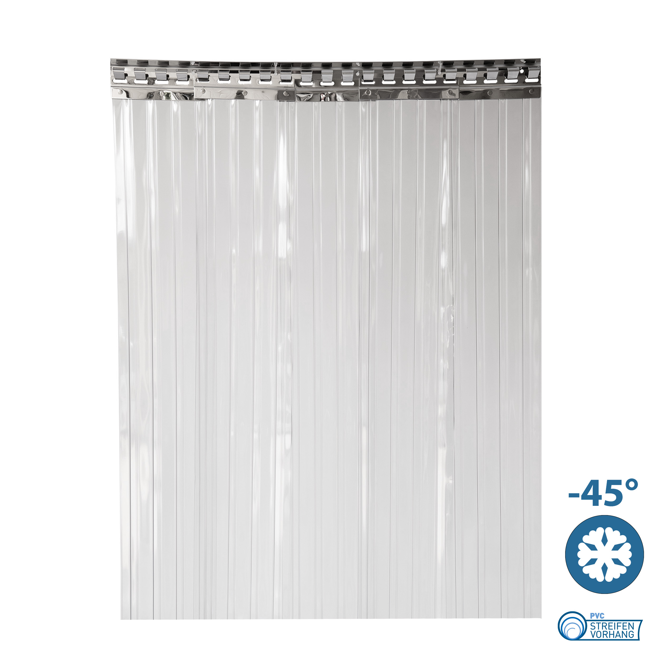PVC Streifen Meterware Kühlhaus Gerippt – Bild 3